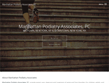 Tablet Screenshot of manhattanpodiatry.com